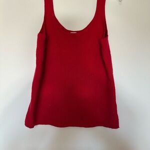 Women's Red Sleeveless Top